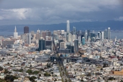 A view of  San Francisco, CA, on March 18 2020. 
Millions of San Francisco Bay Area  residents were ordered to stay home to slow the spread of the coronavirus as part of a lockdown effort, marking one of the nation's strongest efforts to stem the spread of the deadly virus.