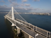 Traffic on the Bay Bridge  to San Francisco is very light on a Saturday late afternoon  April 18, 2020, contrary to normal times when people rush to go out for the week-end. 
The San Francisco Bay Area has been under a shelter-in-place order for a month now.