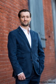 French-Spanish public speaker and vice-president at Course Hero, Tomás Pueyo, poses in San Francisco on May 8, 2020.