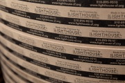 Label rolls of the toilet paper packets that are made at the Sirkin Center in San Leandro, CA, on May 11, 2020.