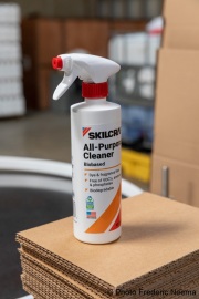 The all-purpose Skilcraft cleaner that is produced for the US Miilitary by blind workers at  the Sirkin Center in San Leandro, CA, on May 11, 2020.