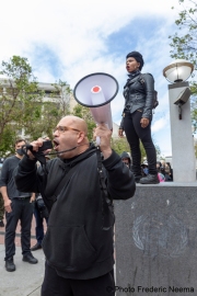 Protesters demonstrate against police brutality in San Francisco, CA , on May 30, 2020.
