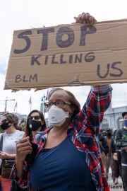 Protesters demonstrate against police brutality in San Francisco, CA , on May 30, 2020.