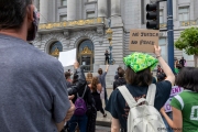 Protesters demonstrate against police brutality in San Francisco, CA , on May 30, 2020.