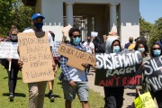 A peaceful march for equality where supporters were asked to wear their  Sunday Best Attires was attended by hundreds of people of all ethnicities  in Oakland on June 6, 2020.