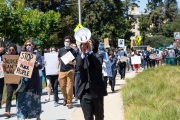 A peaceful march for equality where supporters were asked to wear their  Sunday Best Attires was attended by hundreds of people of all ethnicities  in Oakland on June 6, 2020.