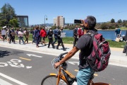 A peaceful march for equality where supporters were asked to wear their  Sunday Best Attires was attended by hundreds of people of all ethnicities  in Oakland on June 6, 2020.