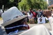 A peaceful march for equality where supporters were asked to wear their  Sunday Best Attires was attended by hundreds of people of all ethnicities  in Oakland on June 6, 2020.