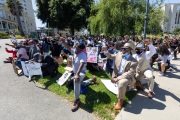 A peaceful march for equality where supporters were asked to wear their  Sunday Best Attires was attended by hundreds of people of all ethnicities  in Oakland on June 6, 2020.