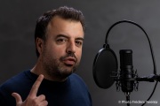 Carlos Diaz, CEO and co-founder of  uncut.fm, in a studio near San Francisco, CA, on February 10, 2021. Uncut is a new form of live podcasting where listeners can interact directly with the podcaster through the platform. Carlos Diaz is a French tech entrepreneur and investor who created his first startup, Emakina, at the age of 23 and took it through an IPO three years later. He founded blueKiwi, the first SaaS in France before moving it to the United States in 2010 then sold it two years later. He is  an independent podcaster and his podcast , Silicon Carne, has become one of the most listened tech podcasts in France, with about 10,000 downloads per episode.
